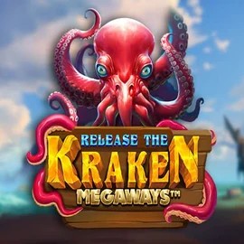 Release the Kraken Megaways slot logo by Pragmatic Play at Lucky Pays Casino